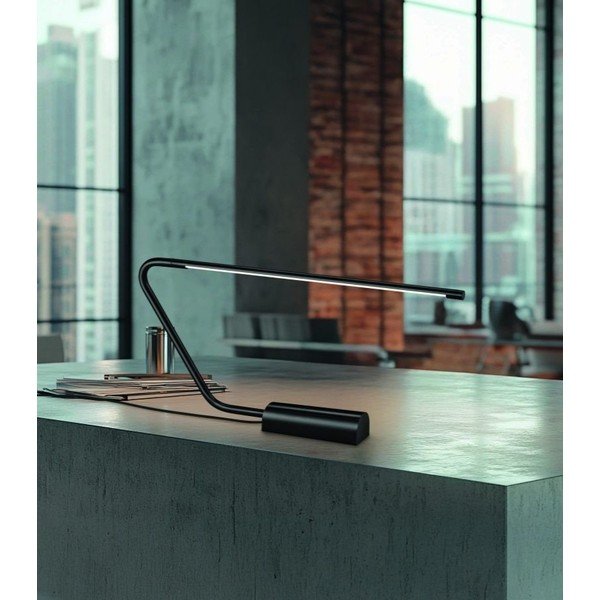 Lampada da tavolo LED nera (altezza totale 33 cm) Olea – Trio Select-image-1