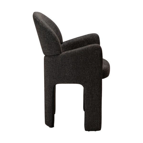 Sedia da pranzo nera con braccioli Aole – DAN-FORM Denmark-image-2