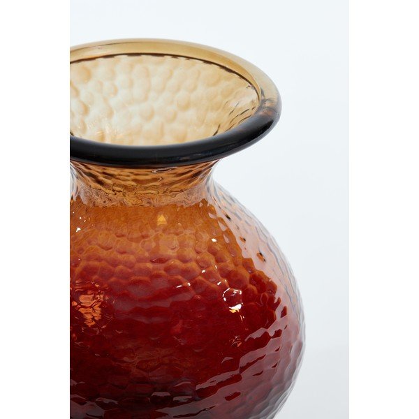 Vaso in vetro arancione/marrone Ozark - Light & Living-image-1
