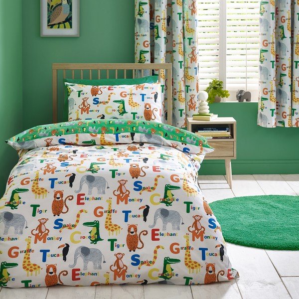 Set copripiumino e federa da bambini per culla 120x150 cm Animal Magic – Catherine Lansfield-image-1