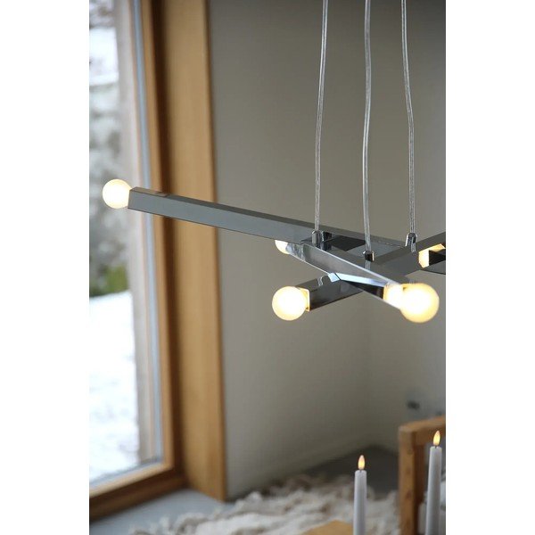 Lampadario argentato in metallo Stack – Markslöjd-image-2