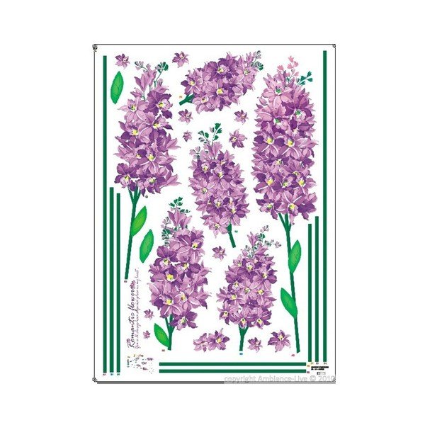 Sada samolepek Ambiance Romantic Iris Flowers-image-1