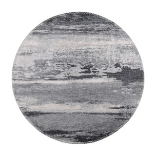 Tappeto rotondo lavabile grigio ø 120 cm - Vitaus