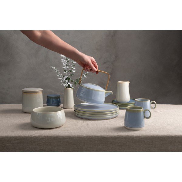 Teiera in porcellana blu 1 l Juna - Premier Housewares-image-3