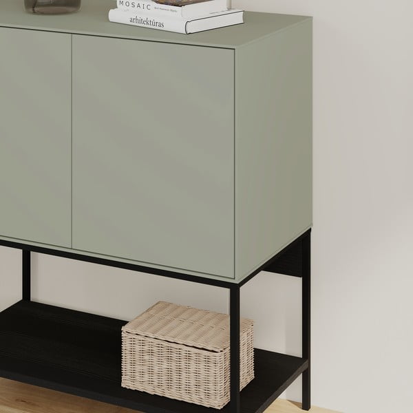 Mobile verde-nero 80x90x40 cm Amira - Marckeric-image-4