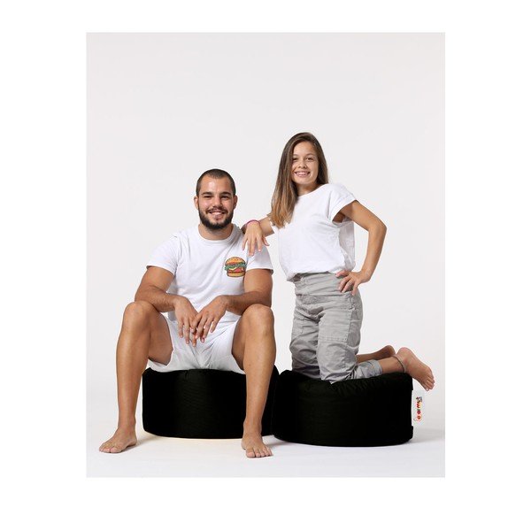 Sgabello da giardino nero Round - Floriane Garden-image-4