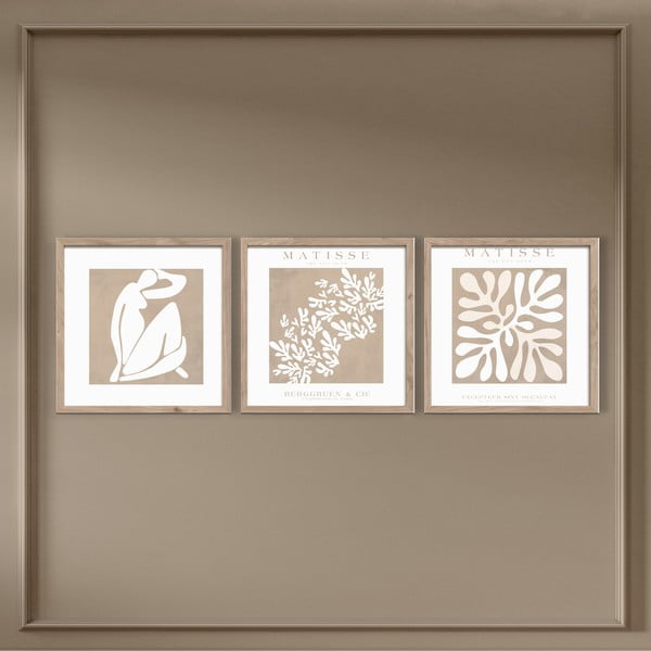 Set di dipinti 3 pz 30x30 cm Matisse – Styler-image-3