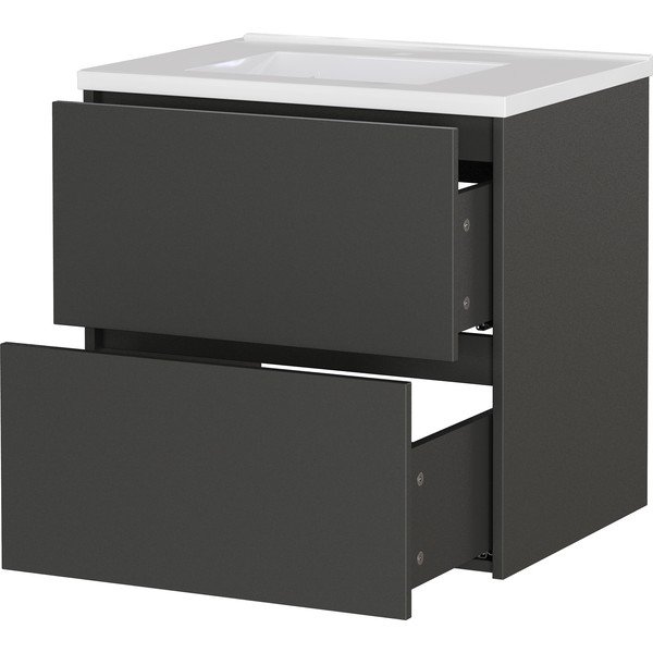Mobile da lavabo color antracite opaco da appendere 61x61 cm Bodera – Germania-image-3