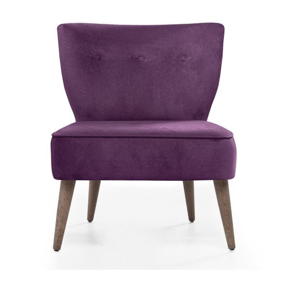 Poltrona imbottita viola Molly - Balcab Home