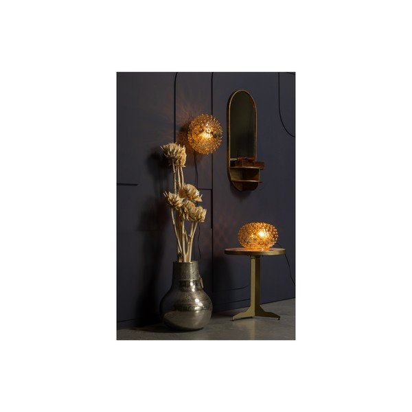 Lampada da tavolo beige con paralume in vetro (altezza 20 cm) Soap - BePureHome-image-3