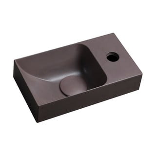 Lavabo in marrone scuro in calcestruzzo 31x17 cm Piccolino – Sapho