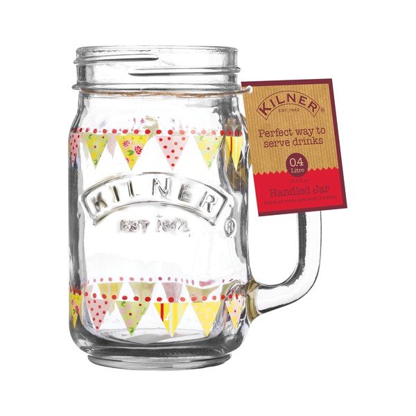 Sklenice s uchem Kilner Flags, 0,4l