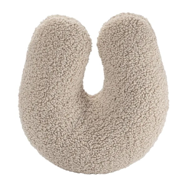 Cuscino per divano da bambini marrone chiaro con rivestimento in bouclé U – Wigiwama