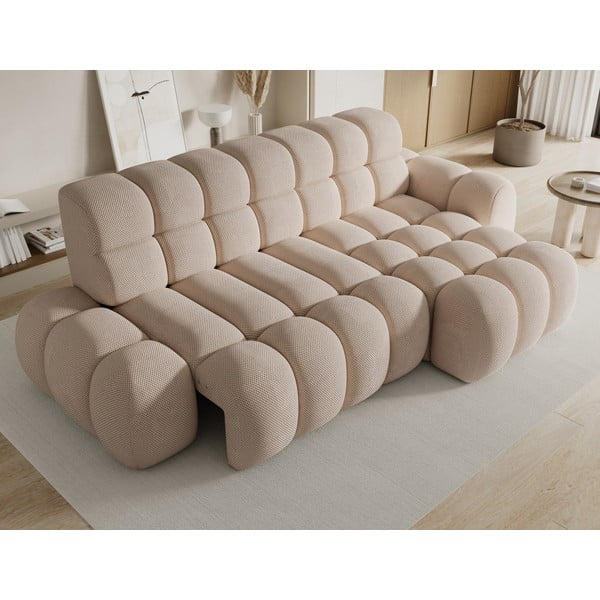 Divano angolare beige allungabile (con penisola a destra/con chaise lounge) Ceedro – ELTAP-image-4