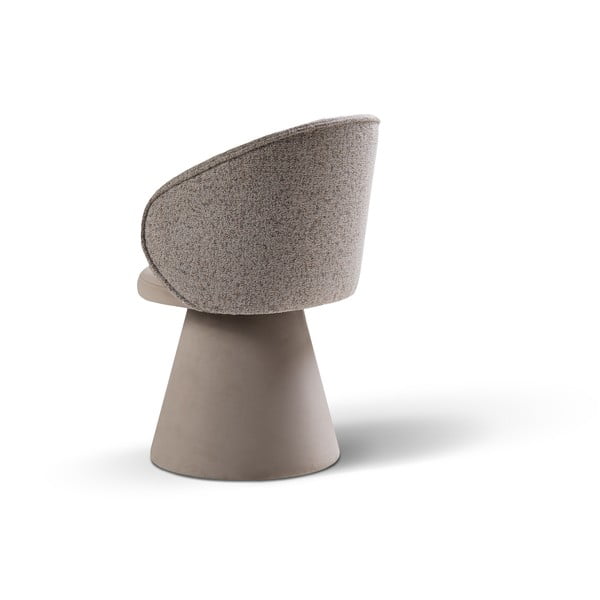 Poltrona beige con rivestimento in velluto Inez – Micadoni -image-4