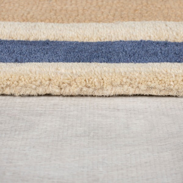 Tappeto in lana blu-arancio tessuto a mano 120x170 cm Retro Blocks - Flair Rugs-image-4