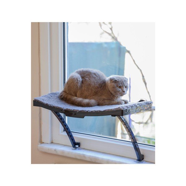 Letto nero per gatti da finestra 47x32 cm - Lydia&Co-image-1