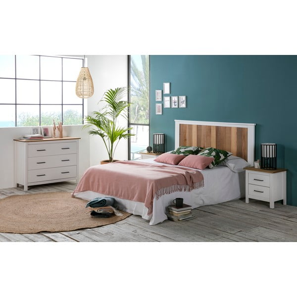 Comodino in legno bianco Miranda - Marckeric-image-1