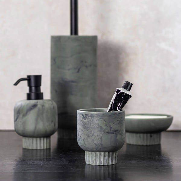 Portaspazzolini verde in pietra Attitude - Mette Ditmer Denmark-image-3