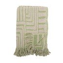 Coperta verde in misto cotone 130x155 cm Velva – Bloomingville