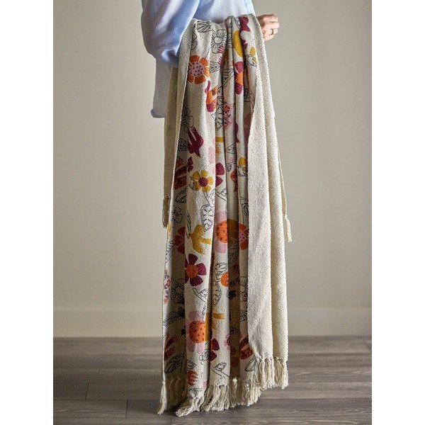 Coperta in misto cotone 130x160 cm Vivielle – Bloomingville-image-4