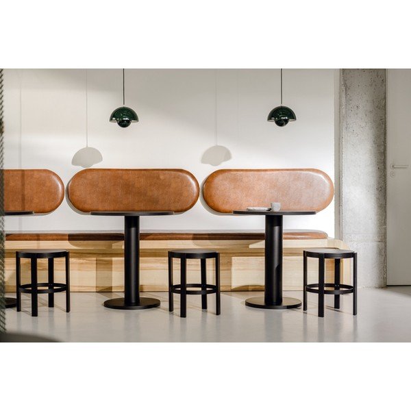 Tavolo da pranzo rotondo con piano effetto rovere ø 65 cm Sool – noo.ma-image-4