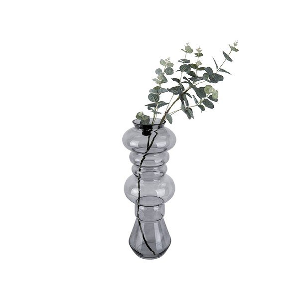 Vaso alto in vetro grigio Morgana - PT LIVING-image-2