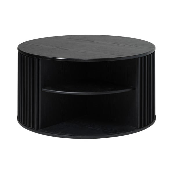 Tavolino rotondo nero ø 85 cm Siena - Unique Furniture-image-4