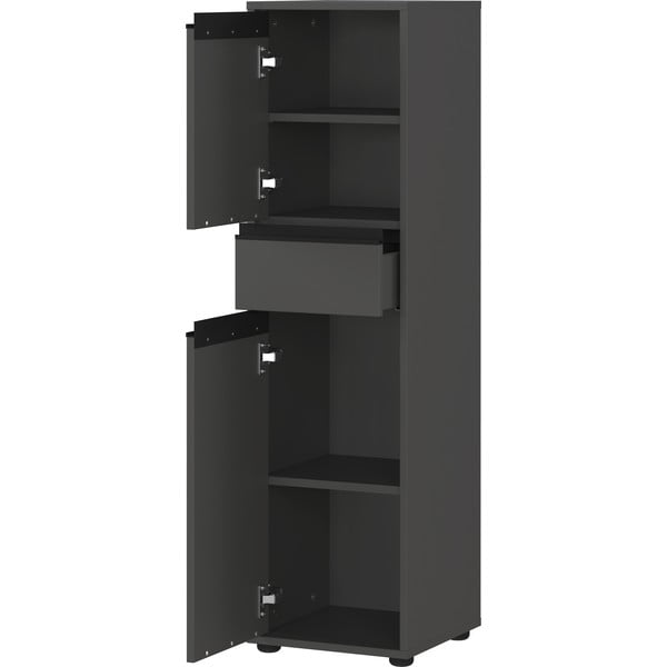 Mobile bagno alto e stretto color antracite 33x121 cm Lemont - Germania-image-3