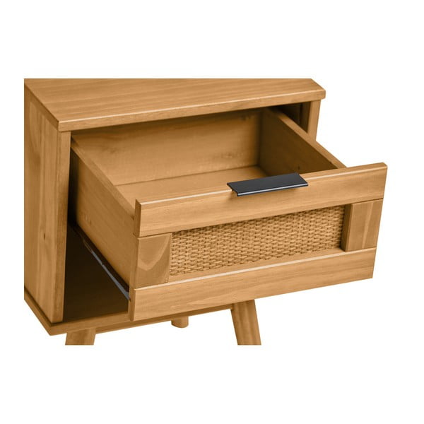 Comodino in legno di pino marrone Asmara - Marckeric-image-4