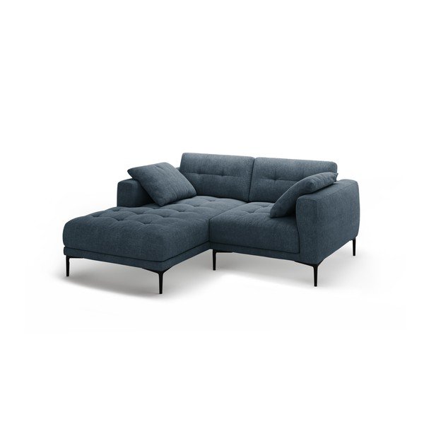 Divano angolare blu scuro (con penisola a sinistra/con chaise lounge) Bemy – Micadoni -image-1