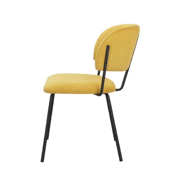 Set di sedie da pranzo gialle 2 pz Claudia - Støraa-image-4