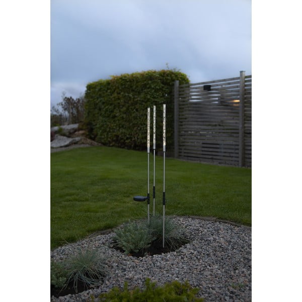 Set di 3 decorazioni luminose solari a LED per esterni, altezza 83 cm Bubbly - Star Trading-image-3