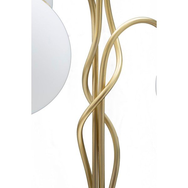 Lampada da tavolo bianca/dorata con paralume in vetro (altezza totale 74 cm) Glamy – Mauro Ferretti-image-3