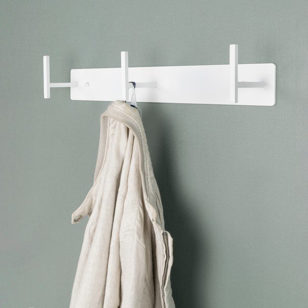 Attaccapanni da parete bianco in metallo 44 cm Chapman – Spinder Design-image-1