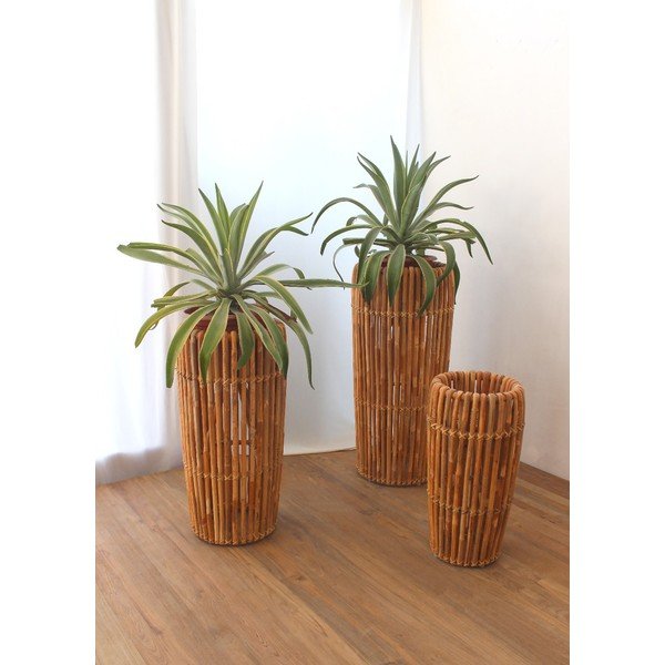 Vaso in rattan colore naturale Alan - Tomasucci-image-2