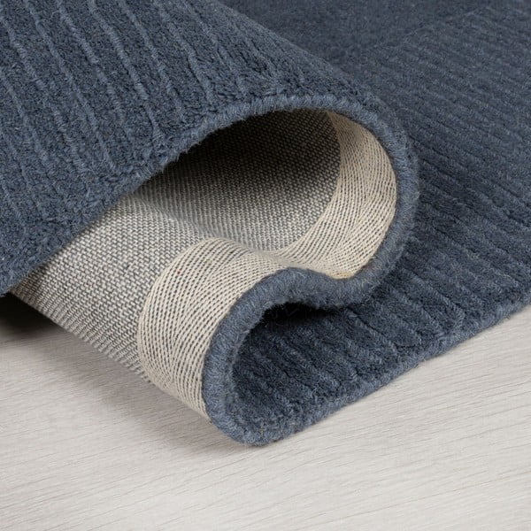 Tappeto di lana blu scuro, 160 x 230 cm Siena - Flair Rugs-image-4