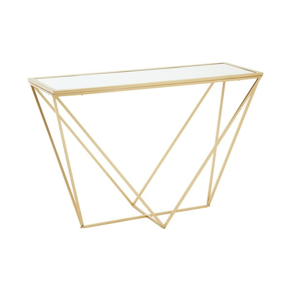 Consolle con piano in vetro oro 40x120 cm Farran - Premier Housewares-image-3