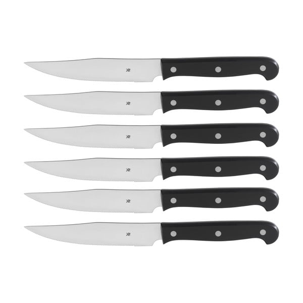 Set di 6 coltelli da bistecca in acciaio Kansas - WMF