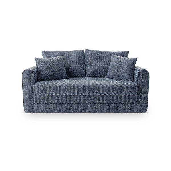 Divano blu polveroso allungabile 158 cm Lido – Micadoni -image-2