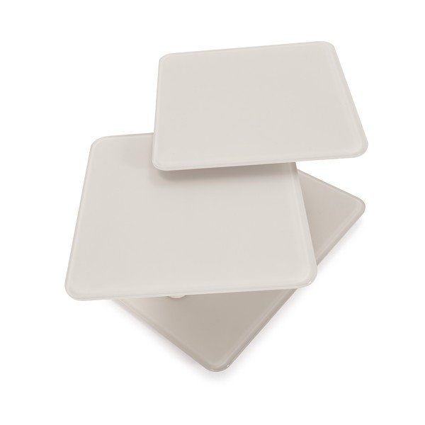 Tavolino da salotto color crema in vetro 54x115 cm Elvi – Marckeric-image-4