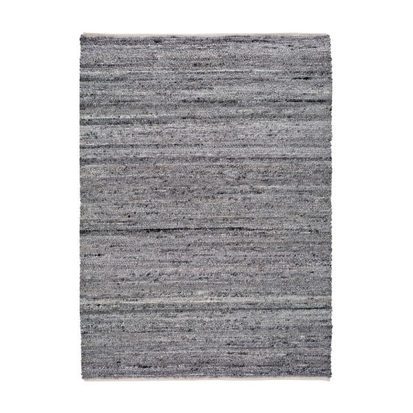 Tappeto grigio scuro in plastica riciclata , 140 x 200 cm Cinder - Universal