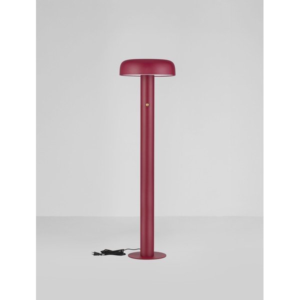 Lampada da terra LED burgundy in metallo con intensità regolabile (altezza totale 142 cm) Noelia – Nova Luce-image-3