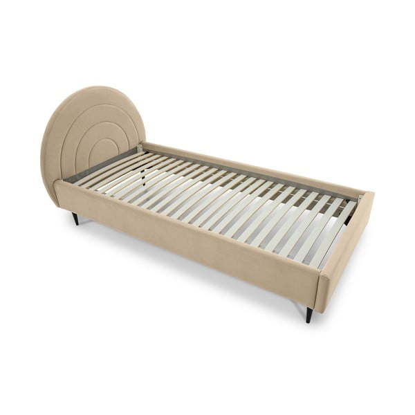 Letto per bambini beige con contenitore 120x200 cm Rainbow - Scandic-image-1