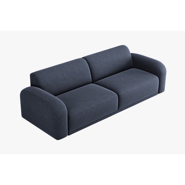 Divano in velluto blu scuro 242 cm Erin - Micadoni Home-image-3