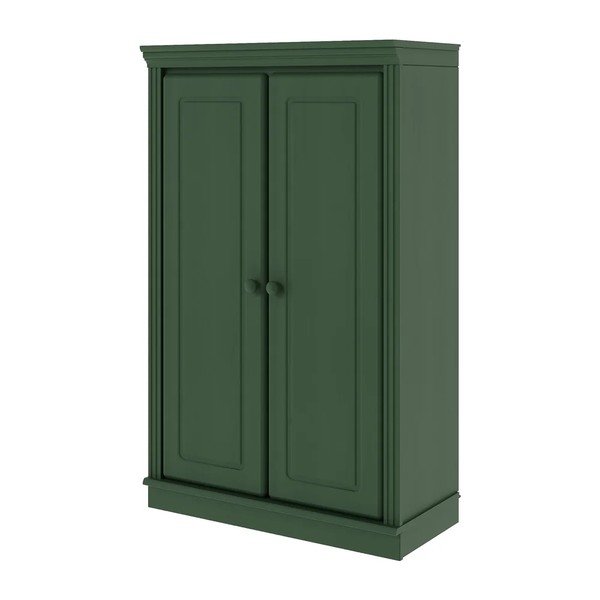 Armadietto verde in pino massiccio 74x118x35 cm Anita – Støraa-image-2
