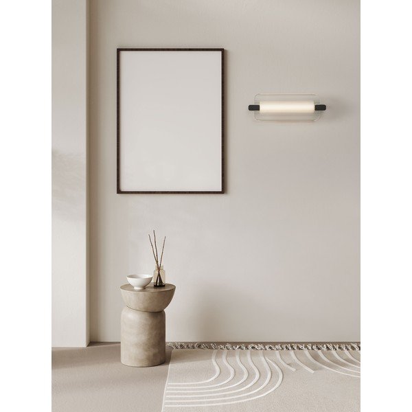 Lampada da parete LED nera opaca in vetro Emery – Nova Luce-image-4