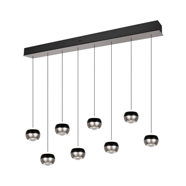 Lampadario LED nero e argentato Orbit – Trio Select-image-1