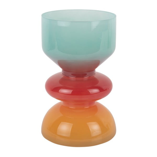 Vaso rosso/blu in vetro (altezza totale 20,5 cm) Summer Vibes – PT LIVING