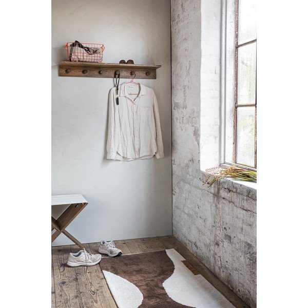 Appendiabiti da parete in rovere marrone con ripiano 90 cm Showcase - Mette Ditmer Denmark-image-1